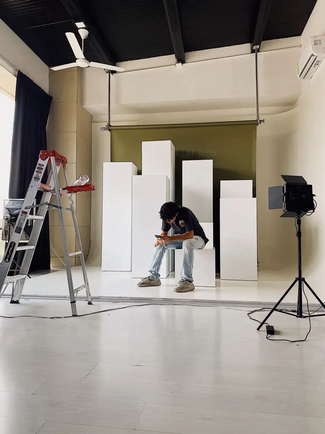 Prepara y graba en el estudio